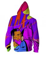 DC Batman Robin Free Time Activity Kiss Funny Vintage Design Zipped Hoodie - Superheroes Gears