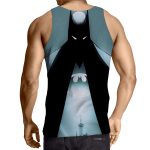 DC Comics Batman Hero Logo On The Moon Full Print Tank Top - Superheroes Gears