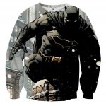 DC Comics Brave Batman The Dark Knight Full Print Sweatshirt - Superheroes Gears