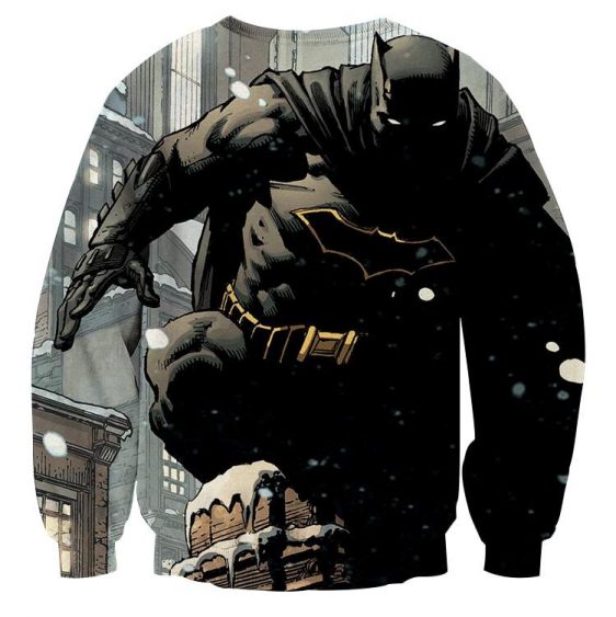DC Comics Brave Batman The Dark Knight Full Print Sweatshirt - Superheroes Gears