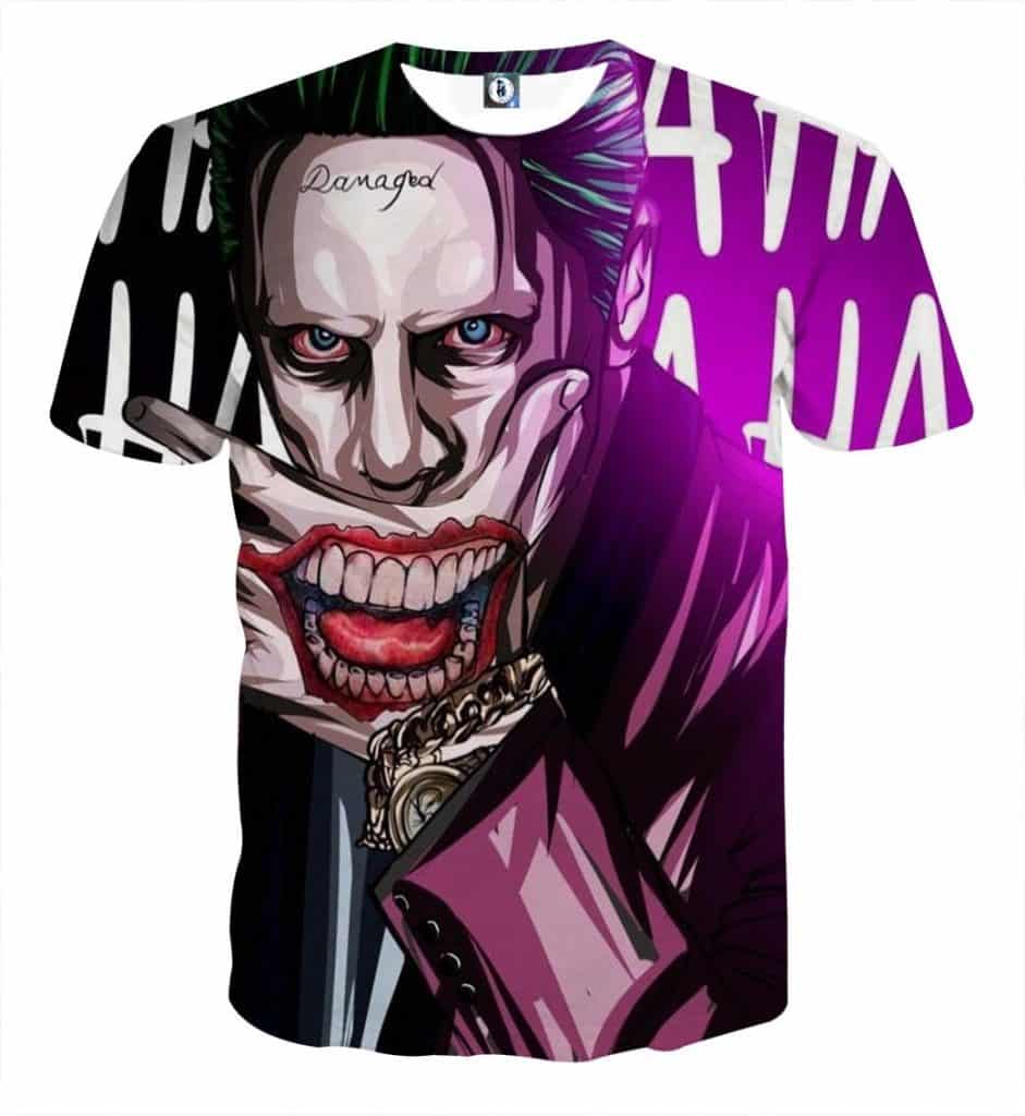 DC Comics Joker Optical Illusion Design Full Print TShirt