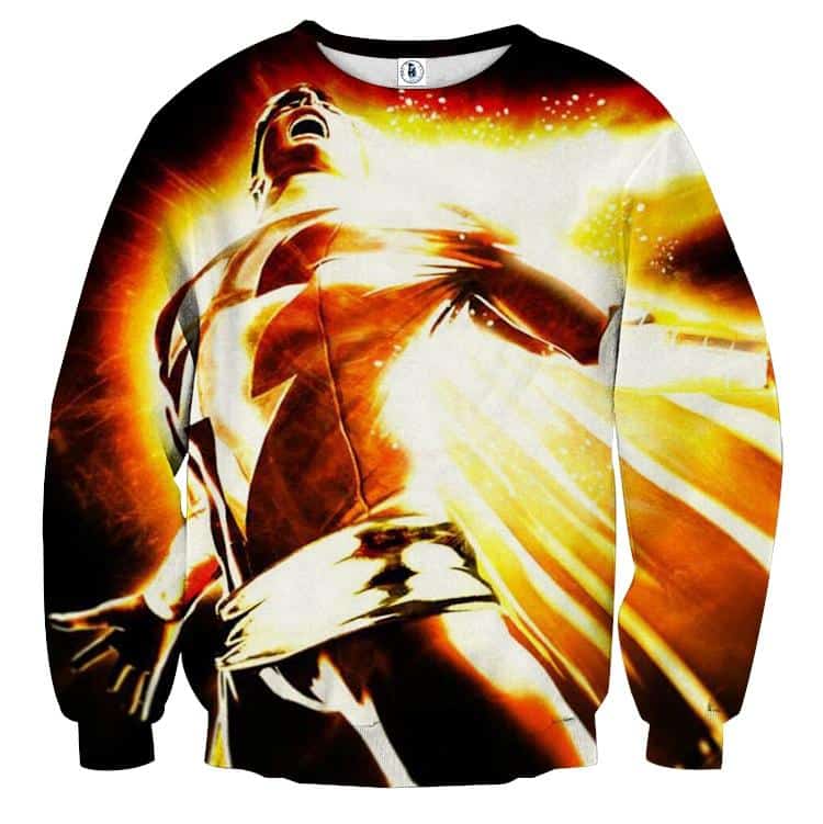 DC Comics Mightiest Mortal Shazam Epic Print Sweatshirt