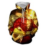 DC Comics Powerful Captain Marvel Shazam Golden Hoodie