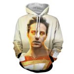 DC Comics Shazam Billy Batson Portrait 3D Print Hoodie