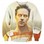 DC Comics Shazam Billy Batson Portrait 3D Print Sweatshirt