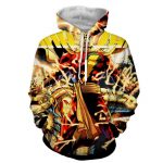DC Comics Shazam Godly Lightning Blasts 3D Print Hoodie