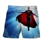DC Comics Superman In the Sky Cool Blue Design Boardshorts