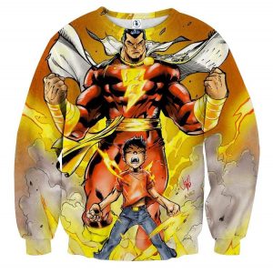 DC Comics Young Billy Shazam Magical Transformation Sweatshirt