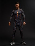 DC Flash Inspired 3D Printed Compression Raglan Long Sleeves T-shirt - Superheroes Gears