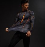 DC Flash Inspired 3D Printed Compression Raglan Long Sleeves T-shirt - Superheroes Gears