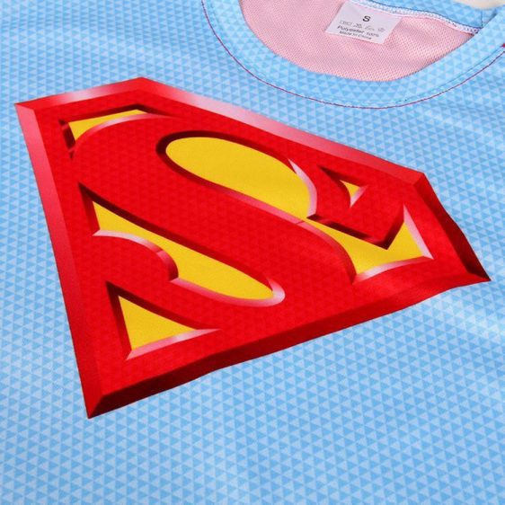 DC Superman Justice League Symbol S Light Blue Background T-shirt - Superheroes Gears