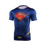 DC Superman Justice League of America Symbol 3D Fitness T-shirt - Superheroes Gears
