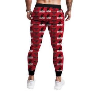 Deadpool Maximum Effort Cool and Awesome Crimson Joggers