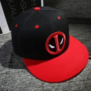 Deadpool Symbol Black Red Awesome Snapback Baseball Hat Cap
