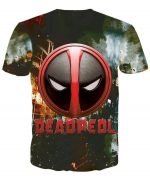 Deadpool Chibi Style Figure Full Print Cool Theme T-Shirt - Superheroes Gears