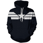Dope Captain America STRIKE Stealth Uniform Navy Blue Hoodie