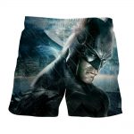 Fierce Batman Face Shot Under The Rain Full Print  Shorts