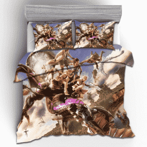 Final Fantasy XIII Heroes Fighting Monster Cool Bedding Set