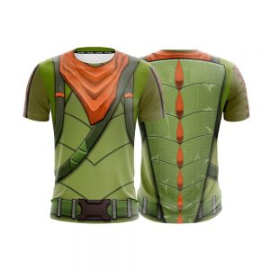 Fortnite Battle Royale Dinausor T-Rex Skin Cosplay T-shirt - Superheroes Gears