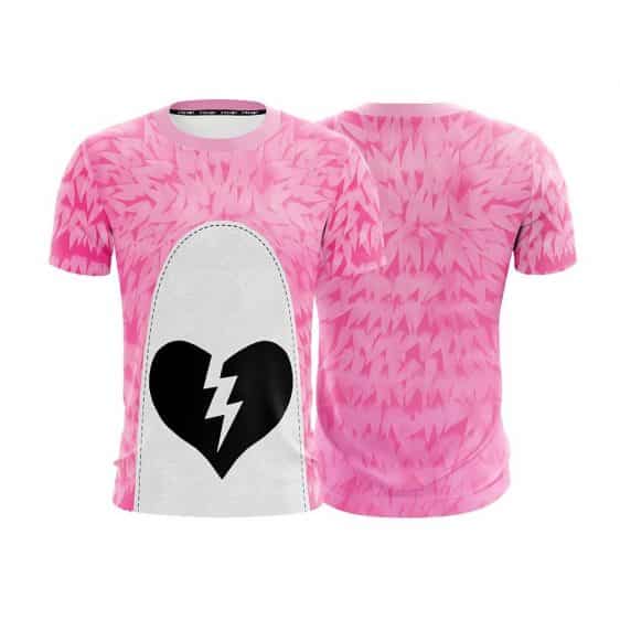 Fortnite Pink Teddy Bear Valentine Day Skin Cosplay T-shirt - Superheroes Gears
