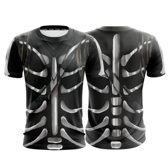 Fortnite Battle Royale Skull Trooper Skin Cosplay T-shirt - Superheroes Gears