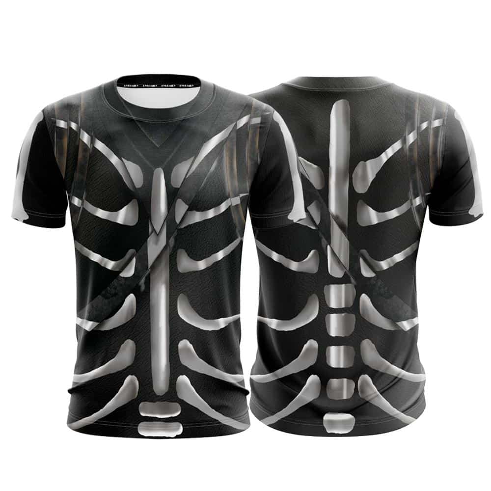 Fortnite Battle Royale Skull Trooper Cosplay T-shirt - Superheroes Gears