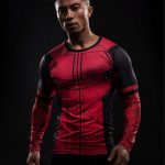 Funny Deadpool 3D Compression Long Sleeves Fitness Printed T-shirt - Superheroes Gears