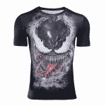 Marvel Venom Black Short Sleeves Compression Fitness T-Shirt