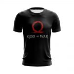 God Of War Black Kratos Omega Symbol Epic Gaming T-Shirt