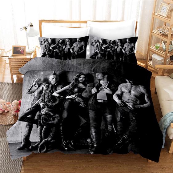 Guardians Of The Galaxy Characters Monochromic Bedding Set
