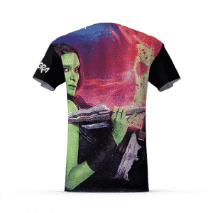 Guardians of the Galaxy Gamora Portrait Dope 3D Design T-shirt