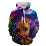 Guardians Of The Galaxy Sweet Groot Colorful Vibrant Hoodie