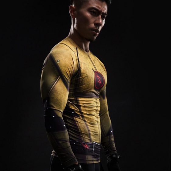DC The Flash Superhero 3D Printed Compression Slim Fit T-shirt - Superheroes Gears