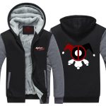 Harley Quinn Clown Minimalist Symbol Cool Hooded Jacket - Superheroes Gears