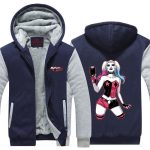 Harley Quinn Gun and Sexy Posture Dope Print Hooded Jacket - Superheroes Gears