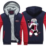 Harley Quinn Gun and Sexy Posture Dope Print Hooded Jacket - Superheroes Gears