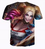 Harley Quinn Japanese Style Baseball Bat Colorful Cute T-Shirt - Woof Apparel
