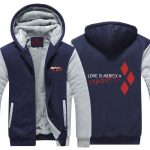 Harley Quinn Love Quote Simple Design Print Hooded Jacket - Superheroes Gears