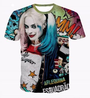 Harley Quinn Suicide Squad Movie Character Color Concept T-Shirt - Woof Apparel