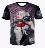 Harley Quinn Suicide Squad Posture Baseball Bat Dope Style T-Shirt - Woof Apparel