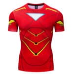 Iron Man Marvel Superhero Suit up Mark VI Stylish 3D Workout T-shirt