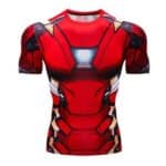 Iron Man Marvel Superheroes Costume 3D Compression Training T-shirt
