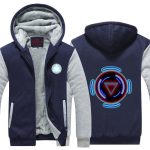 Iron Man Avengers Big Centered Arc Reactor Nice Hooded Jacket - Superheroes Gears