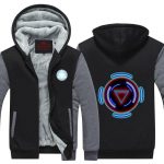 Iron Man Avengers Big Centered Arc Reactor Nice Hooded Jacket - Superheroes Gears