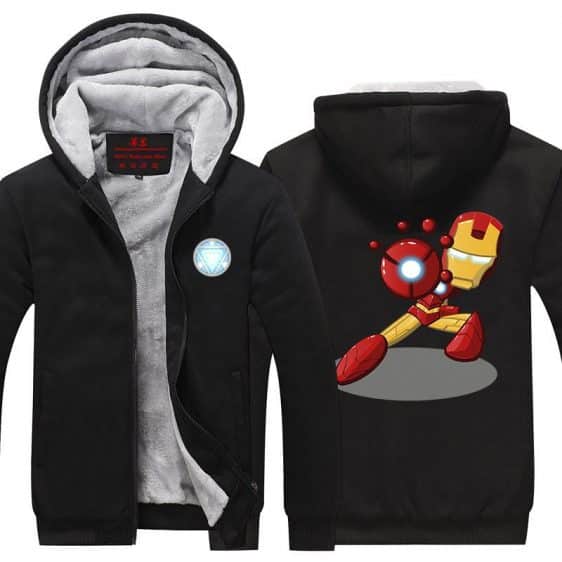 Iron Man Avengers Cute Chibi Red Armor Cool Hooded Jacket - Superheroes Gears