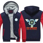 Iron Man Avengers Designed Blue Arc Reactor Hooded Jacket - Superheroes Gears