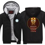 Iron Man Avengers Gold Mask Red Symbol Nice Hooded Jacket - Superheroes Gears