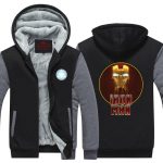 Iron Man Avengers Gold Mask Red Symbol Nice Hooded Jacket - Superheroes Gears