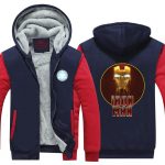 Iron Man Avengers Gold Mask Red Symbol Nice Hooded Jacket - Superheroes Gears