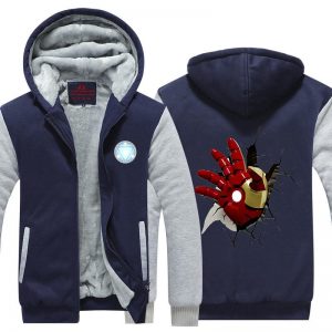 Iron Man Avengers Red Hand Of Armor Unique Hooded Jacket - Superheroes Gears